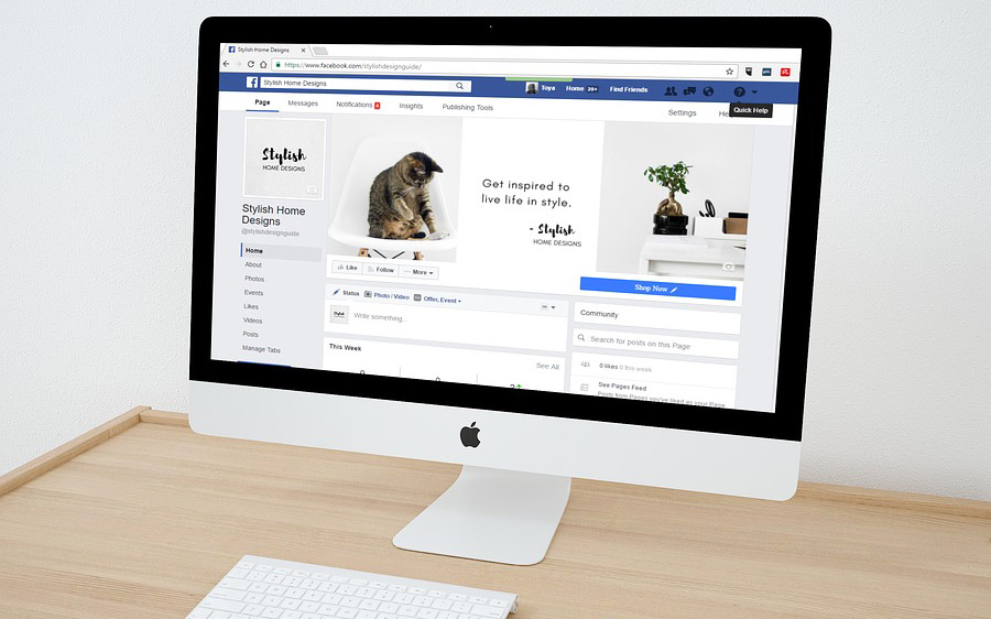 Gestione pagine facebook
